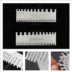 Stainless Steel Precision Wire Gauge Ruler